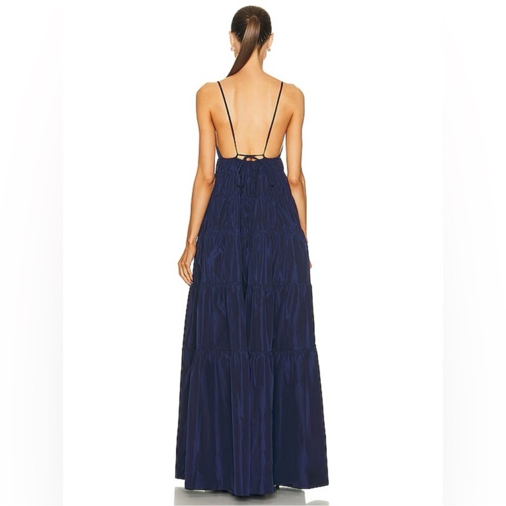STAUD: Ripley Maxi Dress - Navy Blue XS - Picture 4 of 14